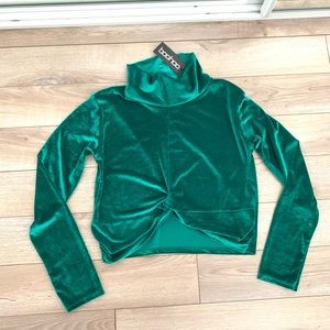 8- boohoo velvety top